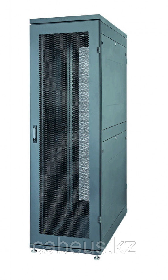 Дверь (к шкафу) Eurolan D9000, 42U, 600 мм Ш, перфорация, цвет: чёрный - фото 1 - id-p113397322