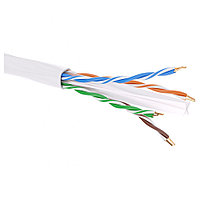 Бұралған жұп кабель DKC, U/UTP, 4 жұп., мысық. 6, ткізгіш Ø 0,56мм, AWG23, PVC, 1м (қорап 305м), түрі