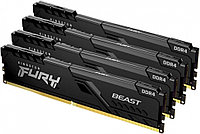 Оперативная память 16Gb DDR4 2666MHz Kingston Fury Beast Black (KF426C16BBK4/16) (4x4Gb KIT)