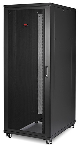 Шкаф серверный напольный APC NetShelter SV, 42U, 2057х800х1200 мм (ВхШхГ), дверь: перфорация, цвет: чёрный, - фото 1 - id-p113392159