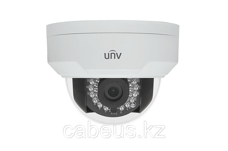 Сетевая IP видеокамера Uniview, купольная, помещение/улица, х2, 1/2,7 , ИК-фильтр, цв: 0,02лк, объе-в: 2,8мм, - фото 1 - id-p113387396