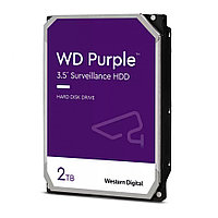Жёсткий диск WD Purple, 2 ТБ, SATA, 5 400 rpm, WD22PURZ