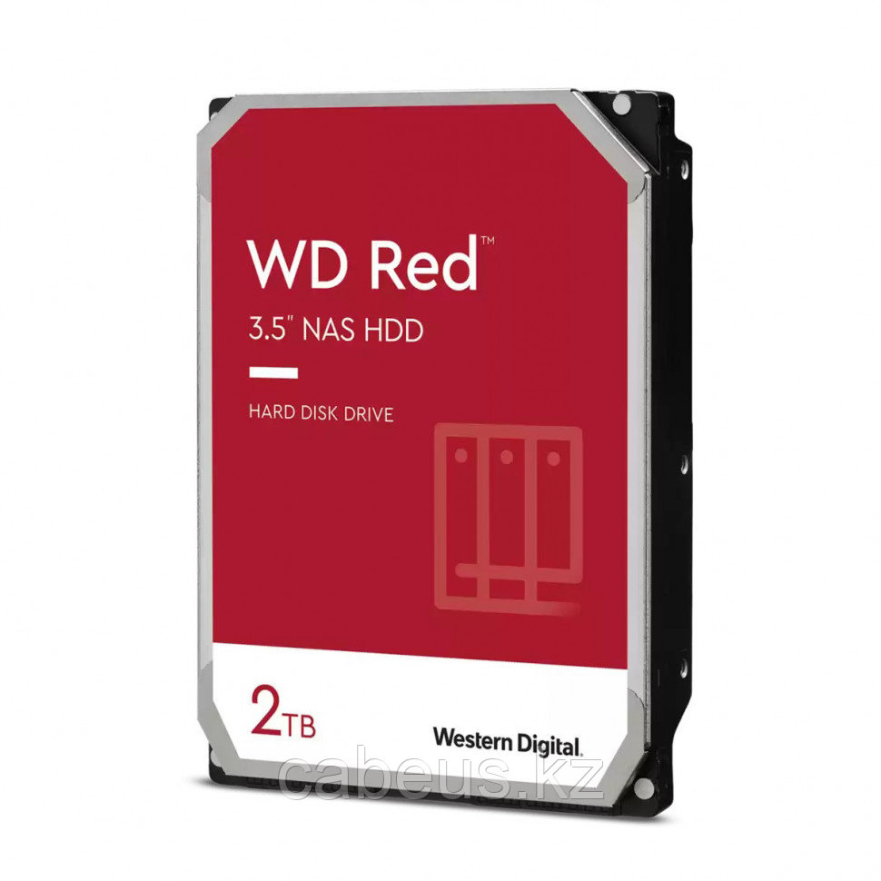 Жёсткий диск WD Red, 2 ТБ, SATA, 5 400 rpm, WD20EFAX - фото 1 - id-p113386441