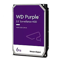 Жёсткий диск WD Purple, 6 ТБ, SATA, 5 640 rpm, WD63PURZ
