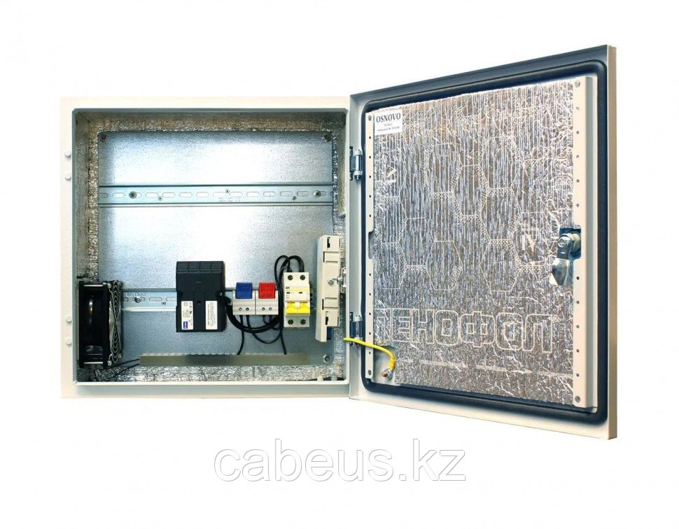 Шкаф уличный всепогодный укомплектованный настенный OSNOVO, IP66, корпус: сталь листовая, 400х400х210 мм - фото 1 - id-p113389325