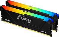 Оперативная память 16Gb DDR4 2666MHz Kingston Fury Beast RGB (KF426C16BB2AK2/16) (2x8Gb KIT)