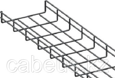 Проволочный лоток Lanmaster, Ø проволки, мм: 3,8, 400х50х3000 (ШхВхД), нерж. сталь, покрытие: гальваническое - фото 1 - id-p113395395