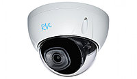 Сетевая IP видеокамера RVI, купольная, универсальная, 2Мп, 1/2,8 , 1920х1080, 25к/с, цв:0,002лк, об-в:2,8мм,