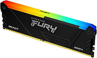 Оперативная память 16Gb DDR4 3600MHz Kingston Fury Beast RGB (KF436C18BB2A/16)