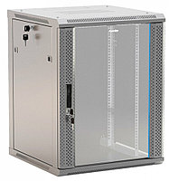 Шкаф телекоммуникационный настенный Hyperline TWB, 19", 6U, 367х600х450 мм (ВхШхГ), дверь: стекло, боковая