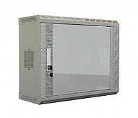 Шкаф телекоммуникационный настенный Hyperline TWS, 19", 6U, 367х600х250 мм (ВхШхГ), дверь: стекло, боковая