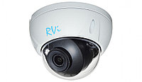Сетевая IP видеокамера RVI, купольная, универсальная, 8Мп, 1/1,8 , 3840x2160, 25к/с, ИК, цв:0,003лк,