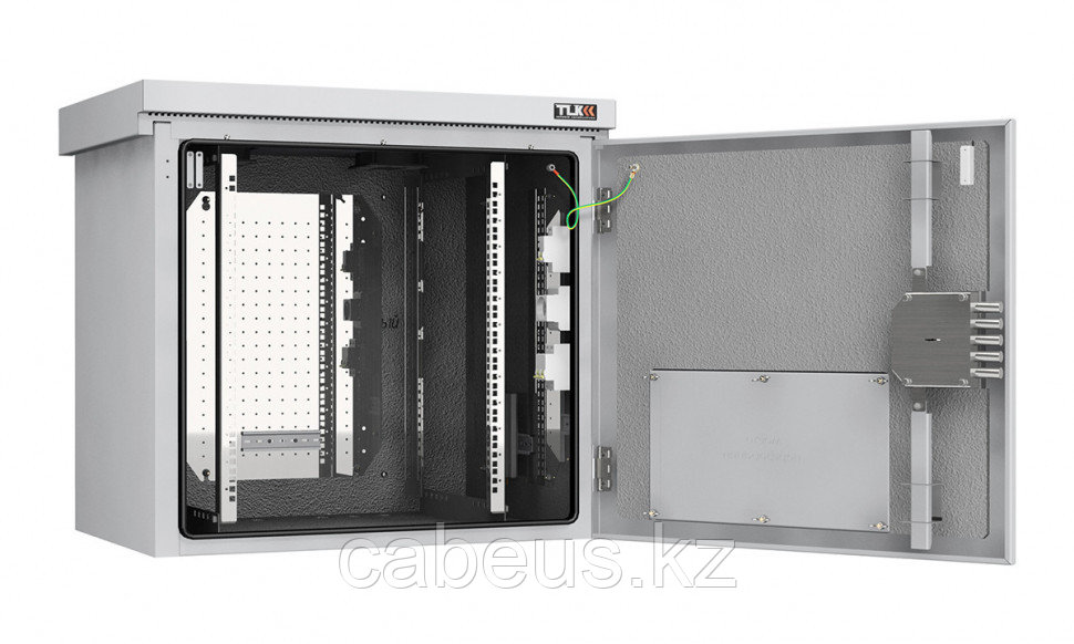 Шкаф уличный всепогодный укомплектованный настенный TLK Climatic II, IP55, 12U, корпус: сталь листовая, - фото 2 - id-p113389336