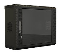 Шкаф телекоммуникационный настенный Hyperline TWS, 19", 15U, 1086х600х250 мм (ВхШхГ), дверь: стекло, боковая