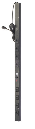 Блок силовых розеток APC, вертикальная, неуправляемый, IEC 320 C13 х 16, вход IEC 320 C14, шнур 3,05 м, 1U, - фото 1 - id-p113385390