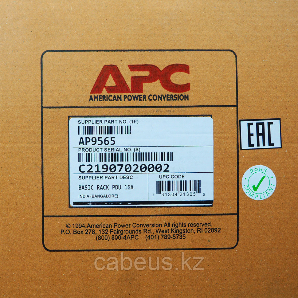 Блок силовых розеток APC, вертикальный, неуправляемый, IEC 320 C13 х 12, вход IEC 320 C20, шнур 2,5 м, 1U, - фото 8 - id-p113385402