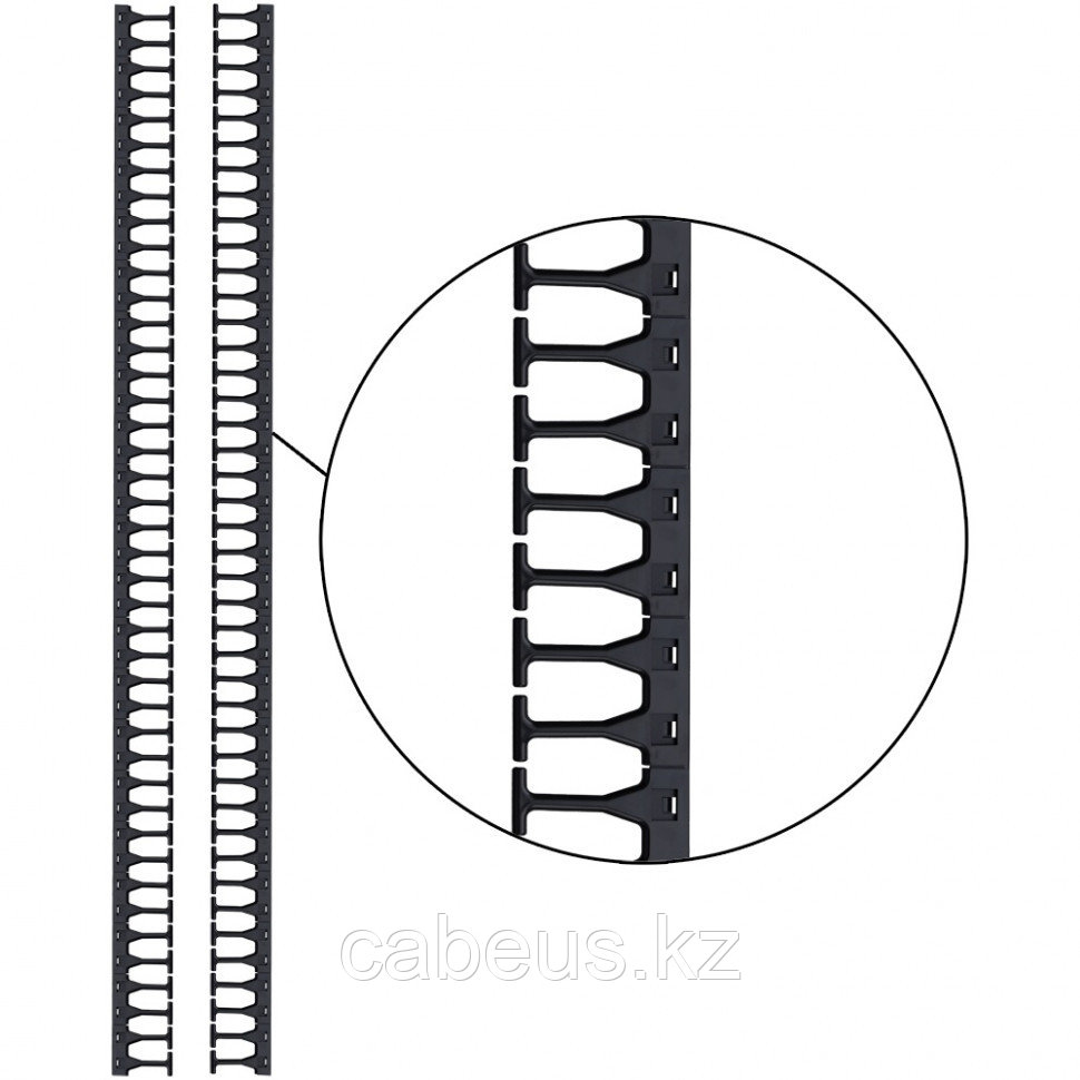 Организатор коммутационных шнуров Lanmaster DC, 48HU, 800х169 мм (ШхГ), вертикальный, для шкафов DC, цвет: - фото 1 - id-p113388471