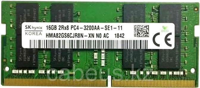 Оперативная память 16Gb DDR4 3200MHz Hynix Original SO-DIMM - фото 1 - id-p113379582