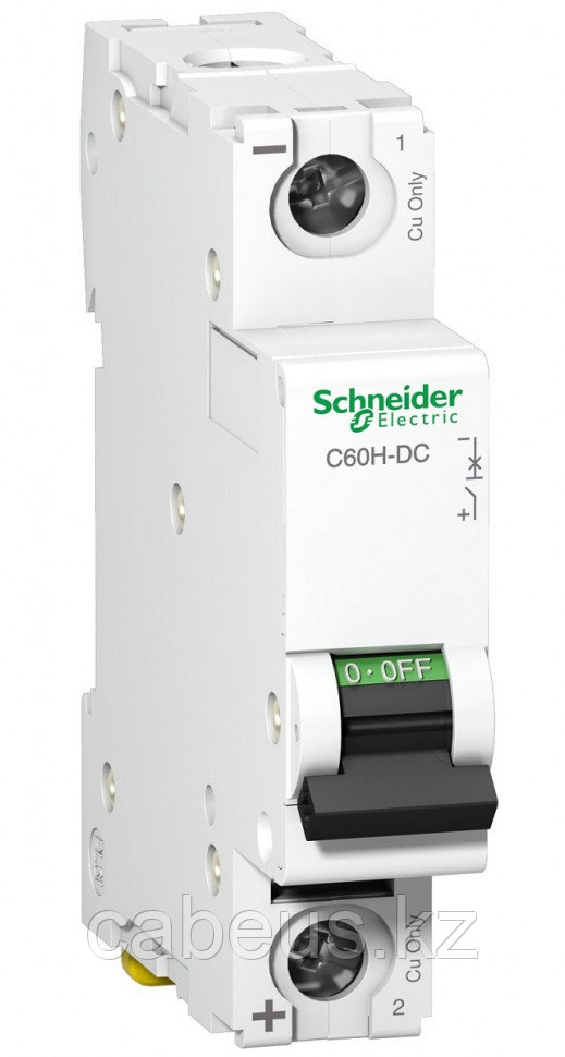 Автоматический выключатель Schneider Electric Acti 9, 2 модуль, DC класс, 1P, 6А, 6кА, (A9N61506) - фото 1 - id-p95681269