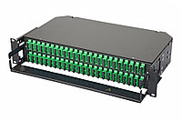 Коммутационная панель ВО Eurolan 47E-48, 2HU, портов: 48 SC (Duplex)OS2, установлено адаптеров: 48