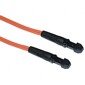 Коммутационный шнур оптический Hyperline, Duplex MTRJM/MTRJM, OM1 62,5/125, LSZH, Ø 2мм, 10м, цвет: оранжевый,