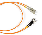 Коммутационный шнур оптический Hyperline, Duplex FC/SC (UPC/UPC), OM1 62,5/125, LSZH, Ø 2мм, 30м, цвет: