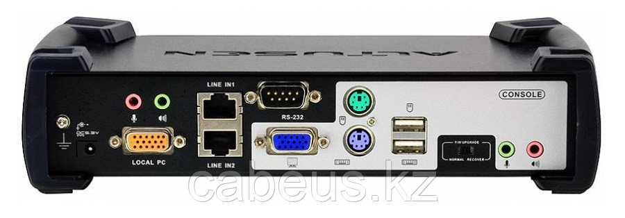 Устройство управления Aten, портов: 2, 54,8х171,5х227,1 мм (ВхШхГ), USB, RS232, RJ45, PS/2, цвет: чёрный - фото 3 - id-p113399478