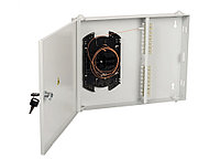Кросс-панель ITK портов: 16 SC (Duplex) OM2, установлено адаптеров: 8 невыдвижная, настенная, цвет: серый