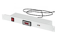 Панель TLK, в 19" оборудование, без кабеля питания, 1U, 44,45х482х92 мм (ВхШхГ), 220V, для шкафов и стоек,