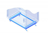 Рама DKC Conchiglia, к полу, 55х685х380 мм (ВхШхГ), для шкафов, сталь, цвет: серый