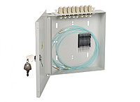 Кросс-панель ITK портов: 8 SC (Duplex) OM2, установлено адаптеров: 4 невыдвижная, настенная, цвет: серый
