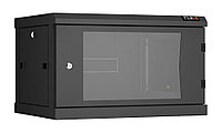 Шкаф телекоммуникационный настенный TLK Classic II, 19", 6U, 370х600х450 мм (ВхШхГ), дверь: стекло, боковая