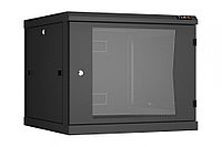 Шкаф телекоммуникационный настенный TLK Classic II, 19", 9U, 503х600х600 мм (ВхШхГ), дверь: стекло, боковая