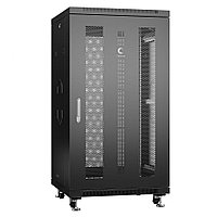 Шкаф серверный напольный Cabeus, IP20, 22U, 1166х600х1000 мм (ВхШхГ), дверь: перфорация, задняя дверь:
