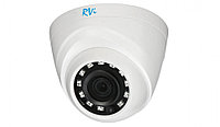 Аналоговая видеокамера RVI, купольная, универсальная, 4Мп, 1/2,7 , 2560х1440, 25к/с, ИК, AHD; CVBS; CVI; TVI,