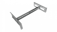 Панель ЦМО, на DIN-рейку, 19", 2U, 88х483х286 мм (ВхШхГ), для коммутаторов, оцинкованная сталь, регулируемая