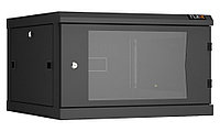 Шкаф телекоммуникационный настенный TLK Classic II, 19", 6U, 370х600х600 мм (ВхШхГ), дверь: стекло, боковая