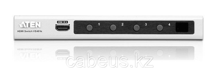 Переключатель KVM Aten, портов: 4 х HDMI (Type A), 25х82,5х200 мм (ВхШхГ), RS232, цвет: металл - фото 4 - id-p113399527