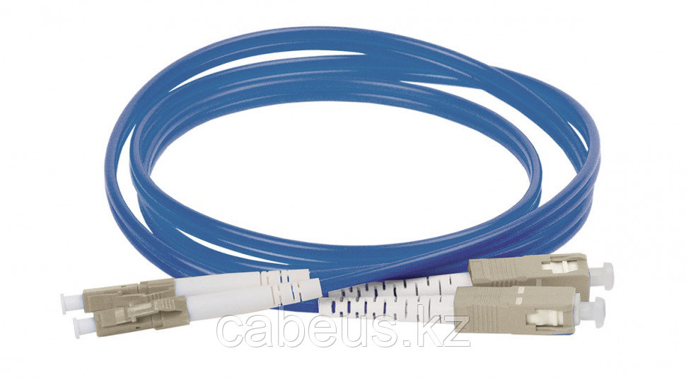 Коммутационный шнур оптический ITK, Duplex SC/LC (UPC/UPC), OM4 50/125, LSZH, 15м, цвет: синий, - фото 1 - id-p113388689