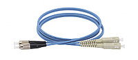 Коммутационный шнур оптический ITK, Duplex FC/SC (UPC/UPC), OM4 50/125, LSZH, 100м, цвет: синий,