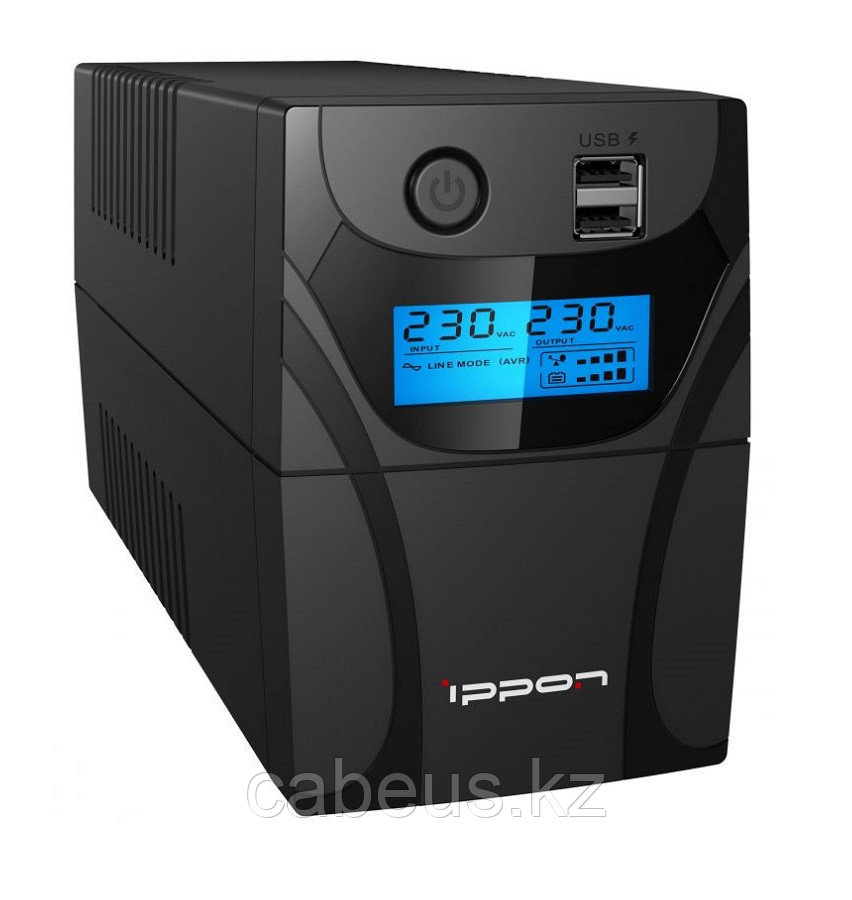ИБП IPPON Back Power Pro II, 800ВА, ip 20, линейно-интерактивный, напольный, 100х290х140 (ШхГхВ), - фото 4 - id-p113384603
