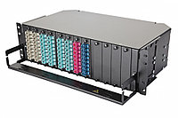 Коммутационная панель ВО Eurolan 47K-12, 3HU, портов: 12 LC (Duplex) OS2, установлено адаптеров: 96