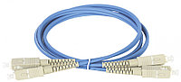 Коммутационный шнур оптический ITK, Duplex SC/SC (UPC/UPC), OM4 50/125, LSZH, 15м, цвет: голубой,