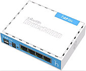 Маршрутизатор Mikrotik, RouterBOARD, портов: 4, LAN: 3, антенн: 1, 28х89х113 мм (ВхШхГ), цвет: белый,