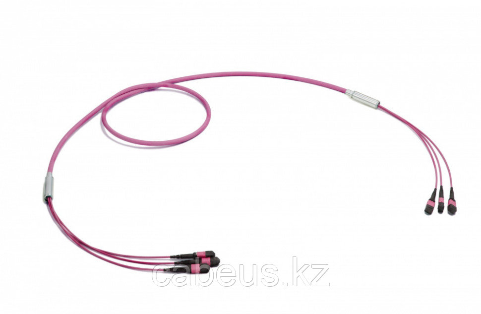 Коммутационный шнур оптический Eurolan, MTP/MTP, OM4 50/125, LSZH (нг(A)-HF), Ø 6,3мм, 50м, цвет: пурпурный, - фото 1 - id-p113388745