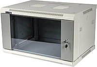 Шкаф телекоммуникационный настенный TWT PRO, 19", 15U, 768х600х600 мм (ВхШхГ), дверь: стекло, боковая панель: