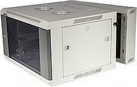 Шкаф телекоммуникационный настенный TWT PRO, 19", 6U, 368х600х600 мм (ВхШхГ), дверь: стекло, боковая панель: