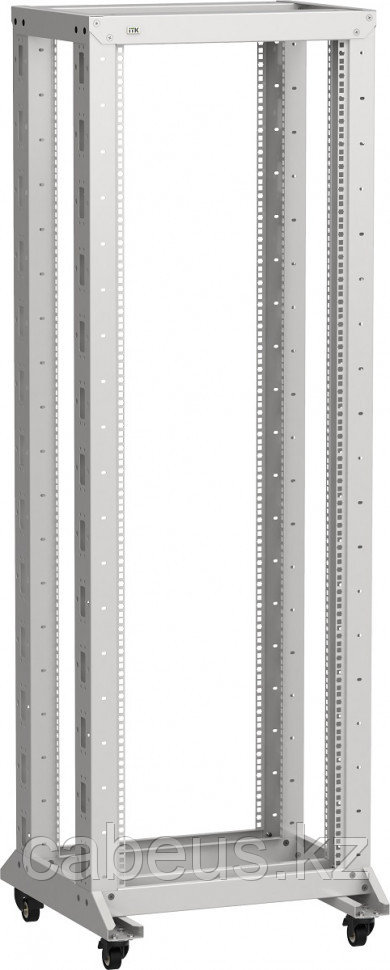 Стойка открытая 19" ITK, телекоммуникационная, 37U, 1800х600х600 мм (ВхШхГ), двухрамная, цвет: серый, - фото 1 - id-p113389490