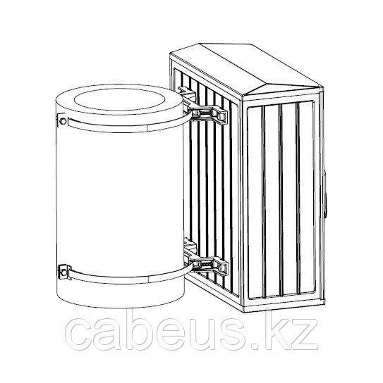Комплект крепления Elbox, на столб, 60х120х620 мм (ВхШхГ), для шкафов шириной 600мм - фото 2 - id-p113392595