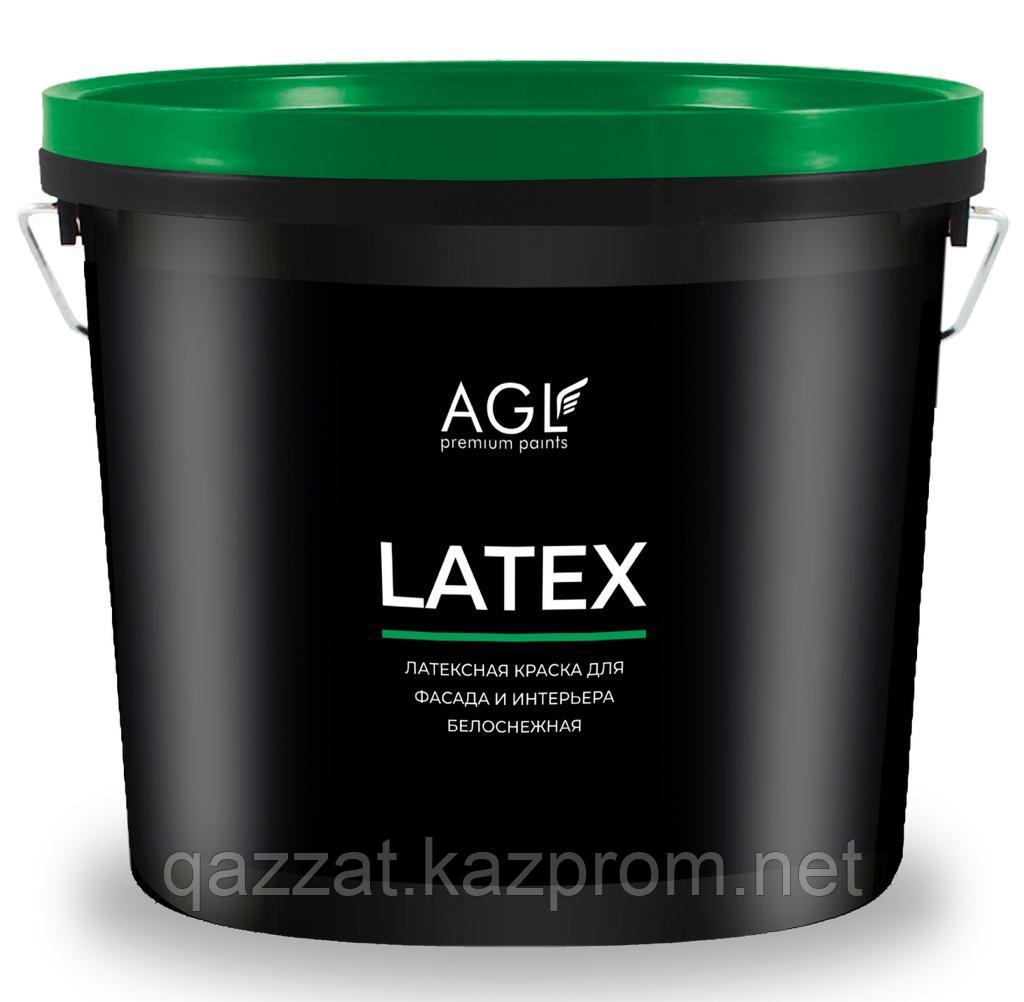 Латексная краска для фасада и интерьера "AGL LATEX" 3кг.